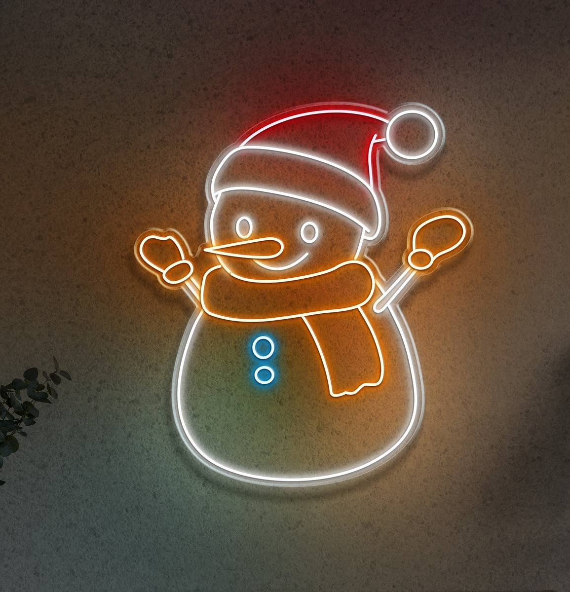 Snowman II - LED Neon Sign