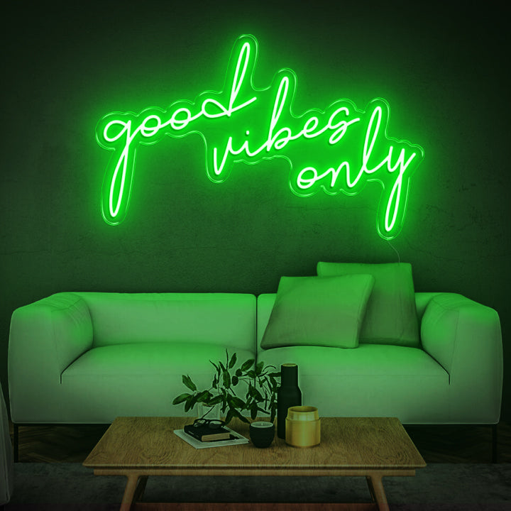 Good Vibes only Neon Sign,Neon sign in the uk, Custom Neon Sign, Customizable Neon Sign, Funky Neon Sign, good vibes on sale only neon sign